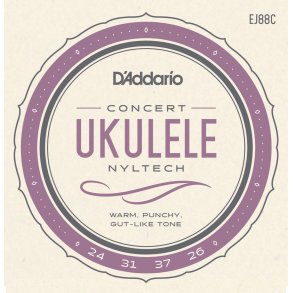D'Addario EJ88C Ukulele Koncert Nyltech